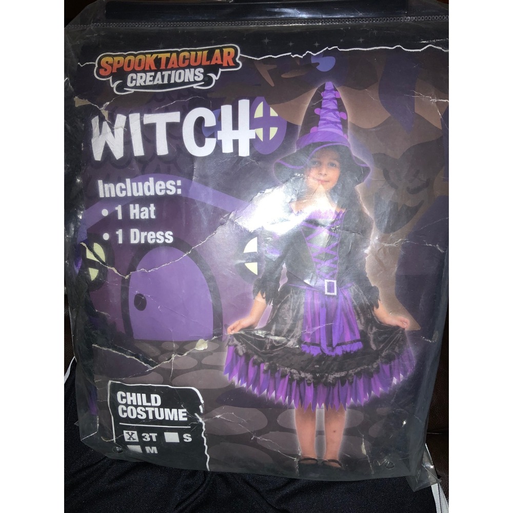 NEW 3T Spooktacular Creations Witch Costume Child 3T Small‎ Medium Halloween